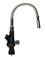 A JAVAC Flexi Brazing Torch JAV-1004 with a 205mm flexible stainless steel burner tube, black handle with trigger start ignition, and swirl flame tip, ideal for brazing copper pipes in air conditioning and plumbing, available at AirconSpares.com, set agai