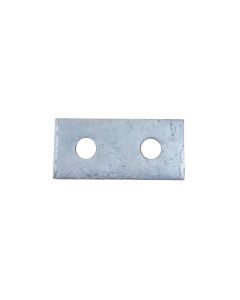 2 Hole Straight Steel Plate BZP Finish